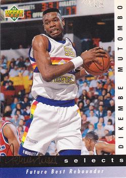 1992-93 Upper Deck - Jerry West Selects #JW12 Dikembe Mutombo Front