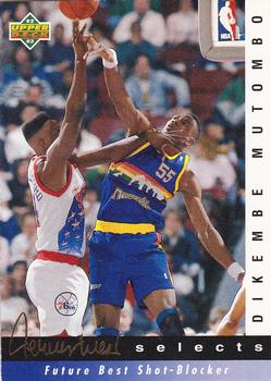 1992-93 Upper Deck - Jerry West Selects #JW13 Dikembe Mutombo Front