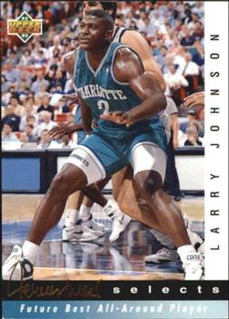 1992-93 Upper Deck - Jerry West Selects #JW18 Larry Johnson Front