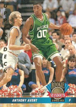 1992-93 Upper Deck - Rookie Standouts #RS10 Anthony Avent Front