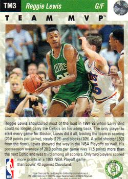 1992-93 Upper Deck - Team MVPs #TM3 Reggie Lewis Back