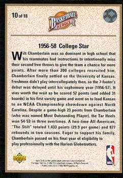 1992-93 Upper Deck - Basketball Heroes: Wilt Chamberlain #10 Wilt Chamberlain Back