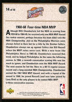 1992-93 Upper Deck - Basketball Heroes: Wilt Chamberlain #14 Wilt Chamberlain Back