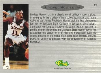 1993 Classic Draft Picks - Limited Prints #LP7 Lindsey Hunter Back