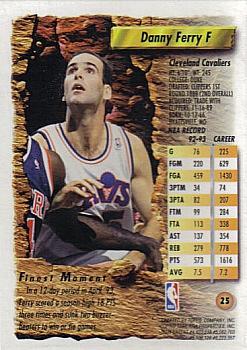 1993-94 Finest #25 Danny Ferry Back