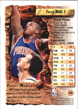 1993-94 Finest #60 Terry Mills Back