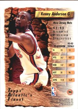 1993-94 Finest #94 Kenny Anderson Back