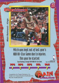 1993-94 Finest - Main Attraction #23 Mitch Richmond Back