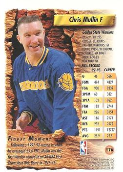 1993-94 Finest - Refractors #176 Chris Mullin Back