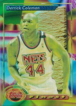 1993-94 Finest - Refractors #80 Derrick Coleman Front