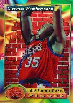 1993-94 Finest - Refractors #91 Clarence Weatherspoon Front