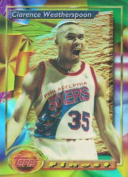 1993-94 Finest - Refractors #77 Clarence Weatherspoon Front