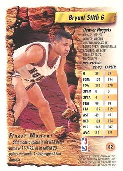 1993-94 Finest - Refractors #82 Bryant Stith Back
