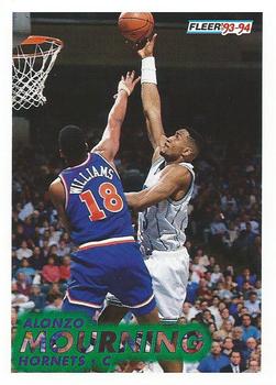 1993-94 Fleer #22 Alonzo Mourning Front