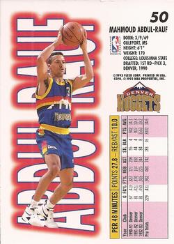 Basketball NBA 1993-94 Topps Finest #191 Mahmoud Abdul