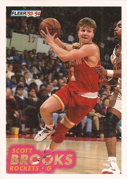 1993-94 Fleer #74 Scott Brooks Front