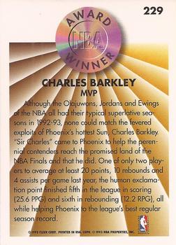 1993-94 Fleer #229 Charles Barkley Back