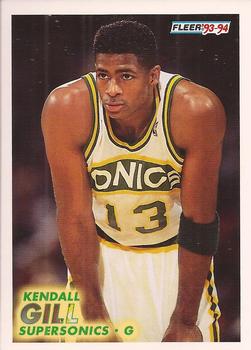 1993-94 Fleer #381 Kendall Gill Front