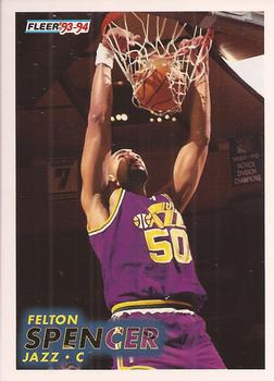 1993-94 Fleer #390 Felton Spencer Front