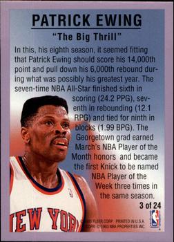 1993-94 Fleer - All-Stars #3 Patrick Ewing Back