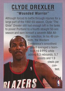 1993-94 Fleer - All-Stars #14 Clyde Drexler Back
