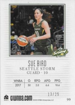 2018 Rittenhouse WNBA - Platinum #99 Sue Bird Back