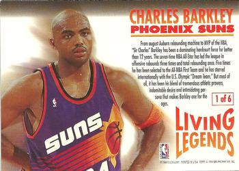 1993-94 Fleer - Living Legends #1 Charles Barkley Back