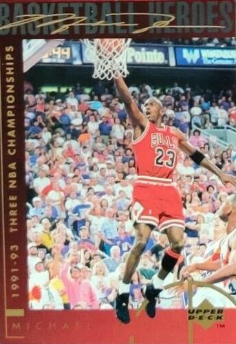 1994-95 Upper Deck - Basketball Heroes: Michael Jordan Jumbo #43 Michael Jordan Front