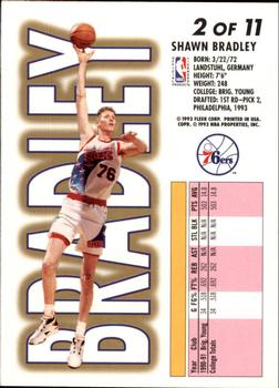 1993-94 Fleer - 1993 NBA Draft Lottery Pick Exchange #2 Shawn Bradley Back