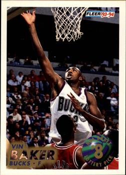 1993-94 Fleer - 1993 NBA Draft Lottery Pick Exchange #8 Vin Baker Front