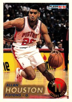 1993-94 Fleer - 1993 NBA Draft Lottery Pick Exchange #11 Allan Houston Front