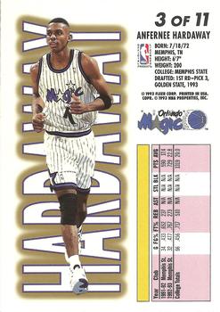 1993-94 Fleer - 1993 NBA Draft Lottery Pick Exchange #3 Anfernee Hardaway Back