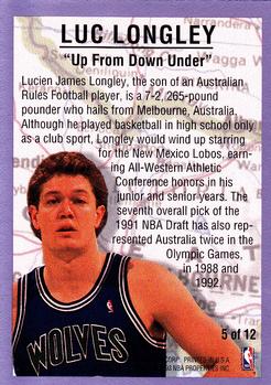 1993-94 Fleer - NBA Internationals #5 Luc Longley Back