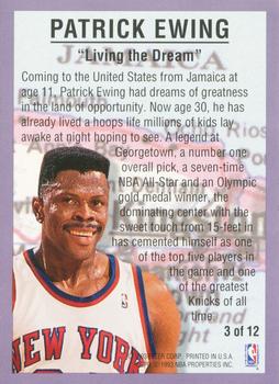 1993-94 Fleer - NBA Internationals #3 Patrick Ewing Back