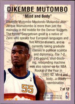1993-94 Fleer - NBA Internationals #7 Dikembe Mutombo Back