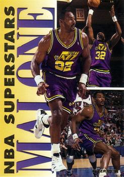 1993-94 Fleer - NBA Superstars #10 Karl Malone Front