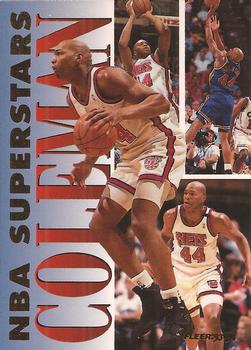 1993-94 Fleer - NBA Superstars #3 Derrick Coleman Front