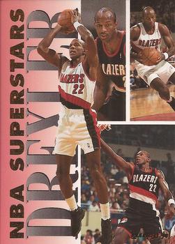 1993-94 Fleer - NBA Superstars #4 Clyde Drexler Front