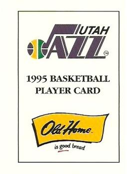 1994-95 Hoops Old Home Bread Utah Jazz #NNO Checklist Front