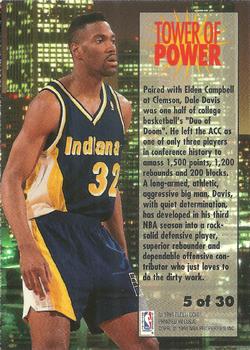 1993-94 Fleer - Towers of Power #5 Dale Davis Back
