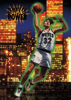 1993-94 Fleer - Towers of Power #12 Christian Laettner Front