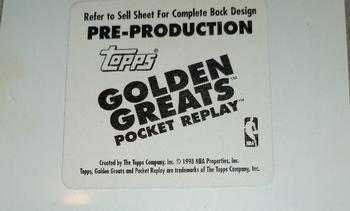 1998 Topps Golden Greats - Pre-Production #NNO James Worthy Back