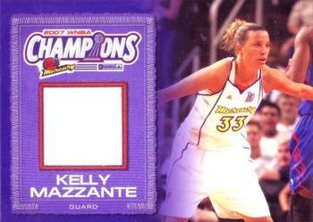 2008 Rittenhouse WNBA - 2007 WNBA Champions Relics #PM7 Kelly Mazzante Front