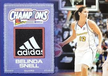 2008 Rittenhouse WNBA - 2007 WNBA Champions Relics #PM8 Belinda Snell Front