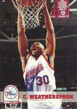 1993-94 Hoops #167 Clarence Weatherspoon Front