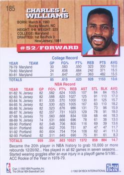 1993-94 Hoops #185 Buck Williams Back