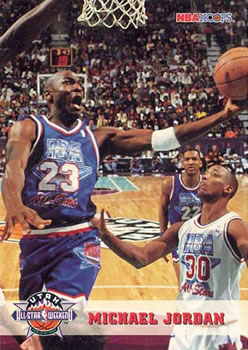 1993-94 Hoops #257 Michael Jordan Front