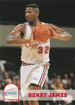 1993-94 Hoops #352 Henry James Front