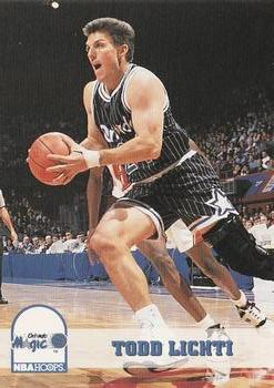 1993-94 Hoops #383 Todd Lichti Front