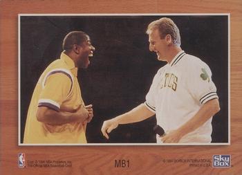 1993-94 Hoops #MB1 Magic Johnson / Larry Bird Back